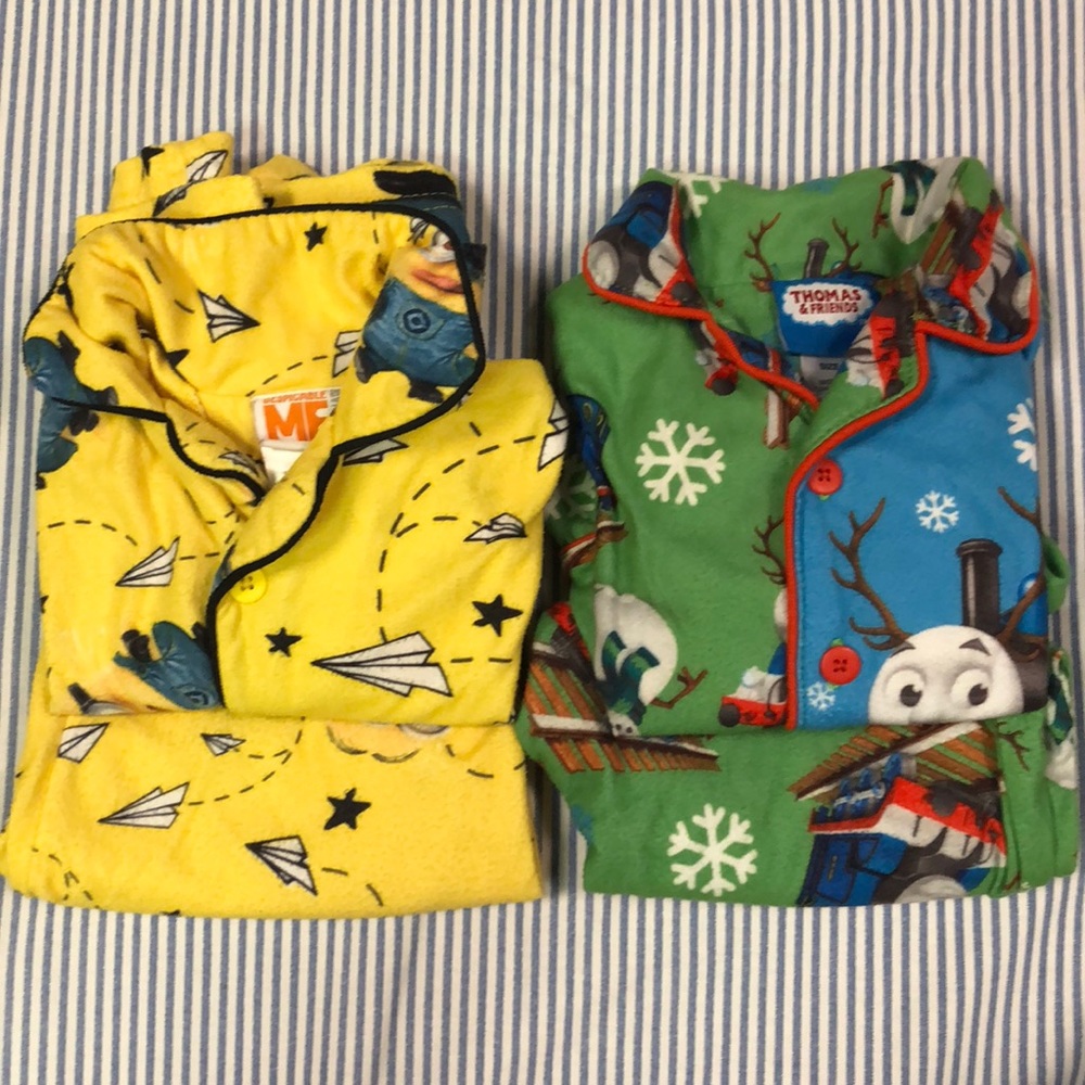 2 Boys Size 2T pajama sets.